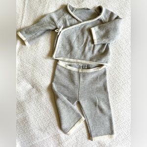 Janie and Jack Baby Wrap Sweater Set |  0-3 Months